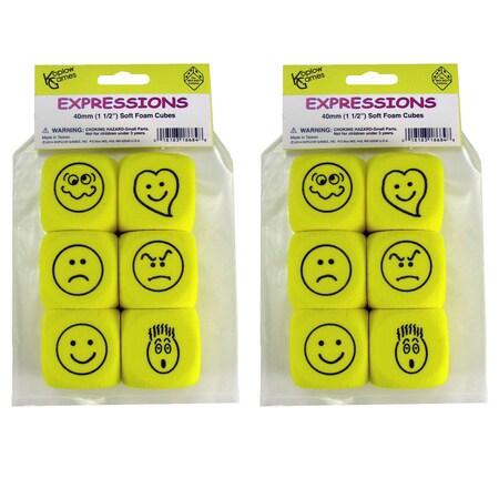 Koplow Games Foam Expressions Dice, PK2 18684